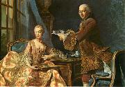 Alexander Roslin Double portrait, Architect Jean-Rodolphe Perronet with his Wife France oil painting artist
